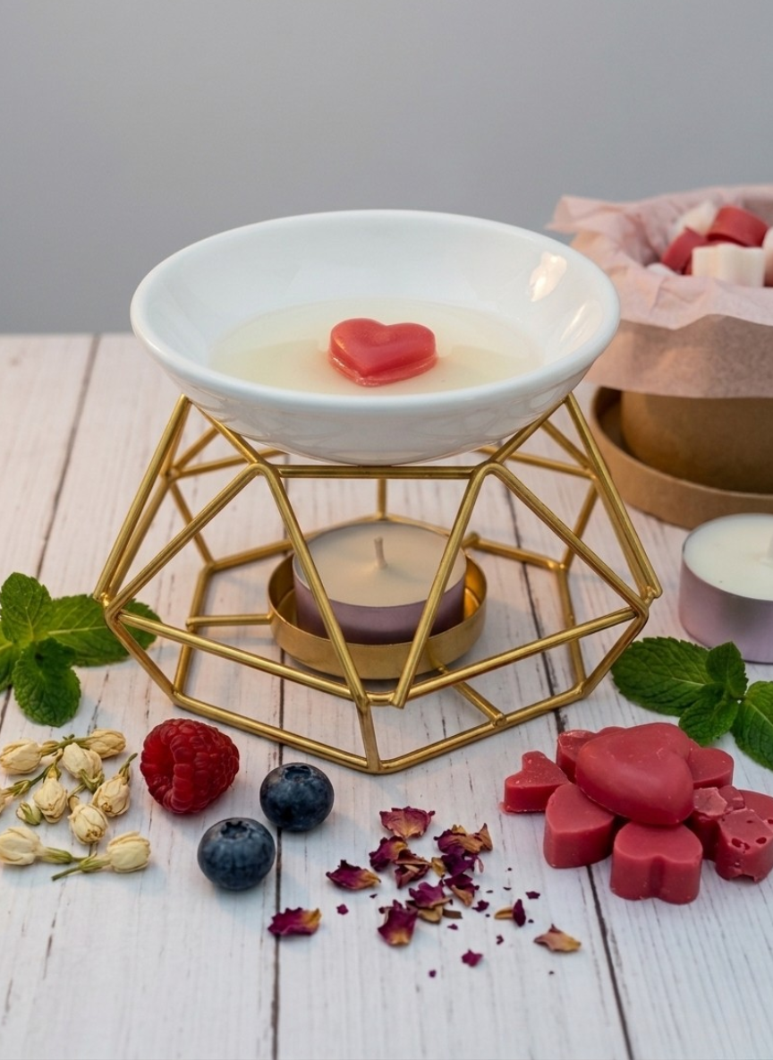 Quemador de Diseño Geométrico | Elegancia, Ritual y Aroma